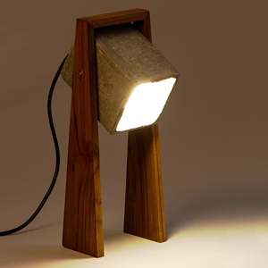 Comprar pequeña lámpara de madera mesa para escritorio habitación de los niños Vintage Mango Lámpara Colgante de Madera - Product Image 3