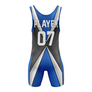 ชุดกีฬาซับลิเมชั่นพิมพ์โลโก้เอง ชุดยกน้ำหนักเด็กและผู้ใหญ่ ชุดมวยปล้ำเด็กและผู้ใหญ่ คุณภาพสูง - Product Image 6