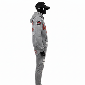 Nuevo Diseño 2026, Sudadera Unisex de Algodón y Felpa, Estilo Desteñido, Bordado Personalizado, con Pedrería, Talla Grande - Product Image 4