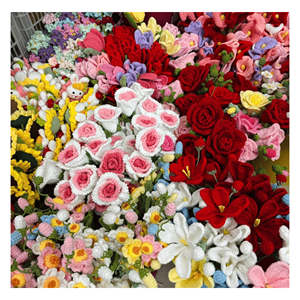 Flor de Ganchillo Tejida a Mano con Diseño Floral de Algodón para Decoración de Tiendas de Regalos, Origen Vietnam - Product Image 3