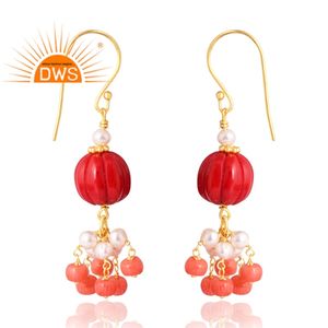 ขายดีที่สุด925เงินสเตอร์ลิง18K ชุบทองหลายอัญมณีห้อยต่างหูเครื่องประดับสำหรับผู้หญิงของขวัญสำหรับผู้หญิงสำหรับเธอ - Product Image 2