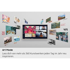 Téléviseur intelligent 4K UHD avec design de cadre moderne, mode affichage artistique, rétroéclairage QLED, écran de 75 pouces pour utilisation dans la salle de bain - Product Image 3