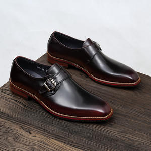 Chaussures Oxford en cuir de vachette pleine fleur avec talon amorti et design antidérapant, chaussures habillées pour hommes, chaussures en cuir - Product Image 1