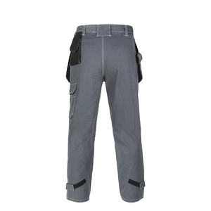 Pantalon de travail de sécurité réfléchissant durable pour hommes avec poches à outils et genouillères pour la construction - Product Image 3