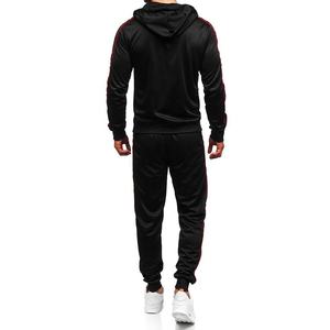 Sudadera con capucha de poliéster personalizada con pantalón, ropa de 400gsm, chándal Unisex para hombre, esencial de algodón pesado Hip Hop liso - Product Image 4