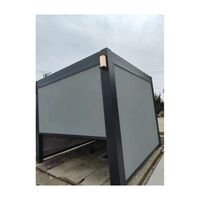 Pavillon en aluminium à persiennes bioclimatiques Prima avec toit motorisé pour l'extérieur Protection contre la pluie Pavillon électrique