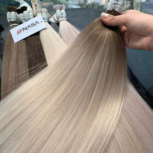 Prix de gros des extensions de cheveux en vrac 100% cheveux crus vietnamiens 100 grammes couleurs claires Super Double Drawn 30 pouces naturel droit - Product Image 1