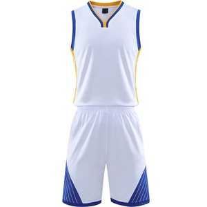 ชุดบาสเก็ตบอลสำหรับผู้ชายเสื้อบาสเก็ตบอลแบบเย็บ - Product Image 2