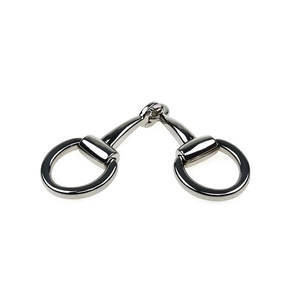 Bocado de acero inoxidable para caballo, tipo Dexter de media lengüeta con goma, bocado de carreras tipo media cuchara, bocado de goma articulado tipo Dexter - Product Image 3