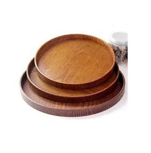 ถาดกลมฝังกระดูกไม้ธรรมชาติทำด้วยมือสำหรับบ้านร้านอาหารโรงแรมส่งตรงจากอินเดีย - Product Image 5