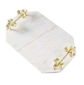 Vaisselle de cuisine la plus vendue Plateau en marbre blanc pour servir des aliments Plateau à café et thé au chocolat à des prix acceptables - Product Image 4