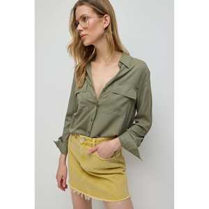 Camisa drapeada con detalle de bolsillo - Product Image 2