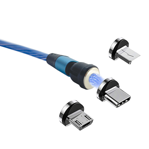 Cable de Carga LED Azul con Rotación de 360 Grados - Product Image 4