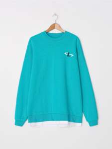 สเวตเชิ้ตผู้ชายสั้นคอกลมสีพื้นเสื้อสเวตเชิ้ตโลโก้ตามสั่งสไตล์ใหม่ - Product Image 4