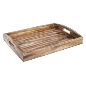 Plateau de service en bois de manguier avec poignées Plateaux d'approvisionnement pour hôtels et restaurants Prix bon marché - Product Image 1