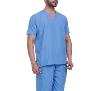 Tenue d'hôpital unisexe de qualité supérieure en tissu pur, prix abordable, vente en gros, design de combinaison médicale MADE BY HS 2026 - Product Image 2