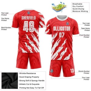 Camiseta de fútbol para hombre sublimada personalizada, ropa deportiva de transferencia de calor, conjunto de uniforme para club de fútbol, ropa de fútbol para adultos personalizada - Product Image 3