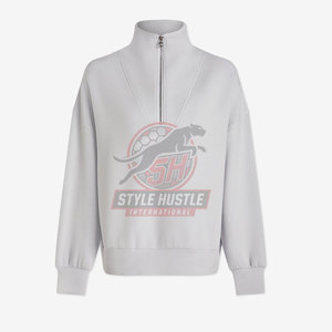 Sudaderas de invierno para mujer, sudaderas de color sólido con media cremallera, sudaderas de moda para mujer - Product Image 6