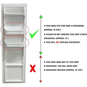 Estante de Repuesto para Refrigerador Compatible con Frigidaire, 2 Unidades, 240356401, para Uso Doméstico - Product Image 6