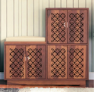 Modern and Luxury Solid Wood and Iron Customized Handmade Handicraft Living Room Show <b>Rack</b> Storage High Quality Furniture - Product Image 1