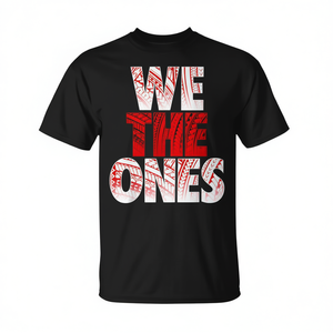 T-shirt We The Ones noir à col rond, chemise promotionnelle - Product Image 2