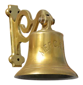 Wall Hanging Brass Ship <b>Bell</b> Nautical for Wall Hanging School College Home Decor Vintage Style in Antique Brass Finished - Product Image 3