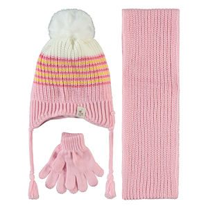 Conjunto De Accesorios Preescolar Para Niñas Bufanda Gorro Y Guantes - Product Image 1