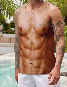 Meilleurs débardeurs personnalisés pour hommes pour les entraînements de gymnastique vente en gros de vêtements de musculation tricotés pour hommes - Product Image 5