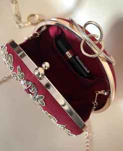 Bolso de mano de noche de boda para mujer, bolso de mano de noche, personalizado, Popular, hecho a mano, estilo de moda, 2022 - Product Image 2