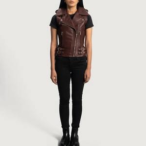 Chaleco de Cuero de Moda de Invierno para Mujer, Chaleco con Cinturón, Prenda Exterior para Damas, Chaleco de Cuero Estilo Vaquero en Venta 2026 - Product Image 2