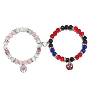 Spider-Man and Spider-Gwen <b>Beaded</b> <b>Bracelets</b> <b>for</b> Kids Cartoon Shaped Pearl Pearlets Gifts - Product Image 1