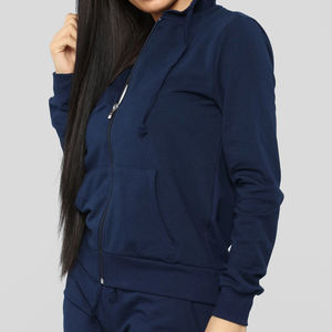 Sudadera con capucha con cordón para mujer con logotipo personalizado de ajuste Regular de último diseño/sudaderas y sudaderas con capucha de lana de tela transpirable con tarifa al por mayor - Product Image 3