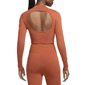 Vintage Women's Cropped Zip-Up <b>Top</b> and Flared Pants Jogger Set Custom Woolen Sweatsuit for Winter Streetwear Washed Technique - Product Image 5