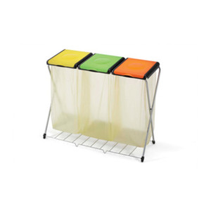 Pattumiera Gimi-Trio con Griglia e Tre Coperchi - Product Image 1