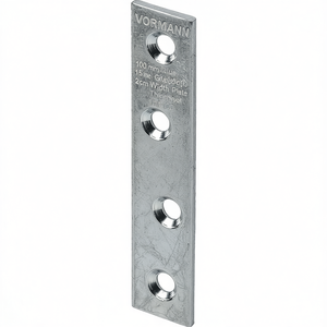 Plaque de connexion en acier galvanisé bleu VORMANN, longueur 100 mm, largeur 15 mm, épaisseur 2 mm, unité 100 - Product Image 3