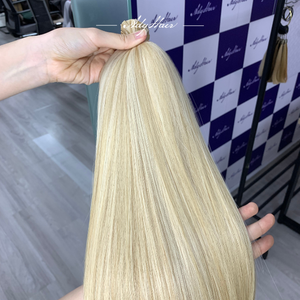 Meilleures ventes : Extensions capillaires en cheveux humains 100% vietnamiens de qualité supérieure, pointes en kératine, vente en gros, MOQ, emballage personnalisé - Product Image 1