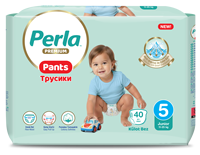 Pañales Desechables para Bebé Perla, Modelo Midi, Estampados, 100% Algodón, Inserto Suave al Tacto, para Bebés Activos, Superficie Seca, Prevención de Fugas 3D