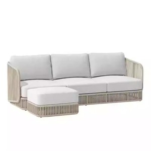 Conjunto de Sillones de Exterior de Madera Maciza de Lujo, Muebles Modernos para Patio de Villa, Resistentes a la Intemperie, para Conversación en el Patio - Product Image 3