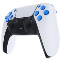 Botones Personalizados Azules para Control de PS5, D-pad, R1, L1, R2, L2, Gatillos, Botones de Compartir, Opciones, Botones Frontales, Juego Completo Personalizado para BDM-030/040/050