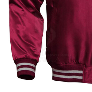 Veste d'équipe sportive de haute qualité OEM Veste super unisexe en satin Vestes en satin sur mesure à vendre - Product Image 6