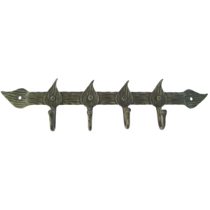 Gancho de Metal multiusos con acabado antiguo montado en la pared con diseño de rama de árbol de hierro forjado para dormitorio, cocina, hogar y uso al aire libre - Product Image 3