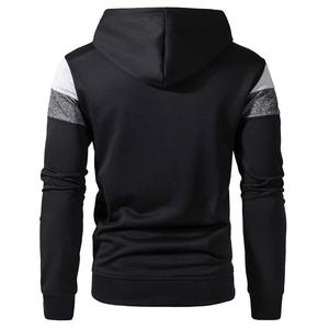 Vente en gros de sweats à capuche personnalisés pour hommes 5XL Patchwork Streetwear Sportswear Sweat à capuche de style survêtement printemps automne décontracté - Product Image 2
