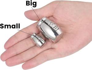 Brother Mini, urna de cremación de tamaño personalizado Unisex, soporte de Metal para cenizas humanas para recuerdo funerario, joyería conmemorativa para amigos - Product Image 5