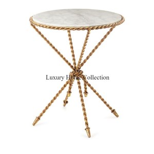 Couleur Or Martelé Design Unique Élégant Forme Ronde Attrayant Centre Table Et Table Basse Pour Hôtel Et Salon Décor - Product Image 2