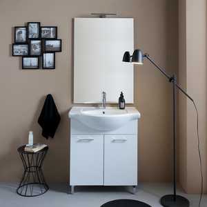75cm White <b>Floor</b>-Standing <b>Bathroom</b> <b>Cabinet</b> Premium Quality Set Exported to Ravenna - Product Image 2