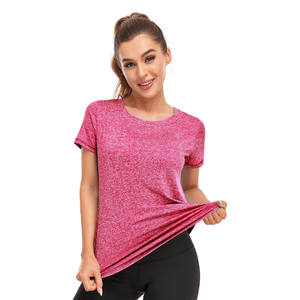 T-shirts respirants pour femmes Impression de logo personnalisé Dernière conception En gros Nouvelle arrivée Bas quantité minimale de commande pour l'été - Product Image 3