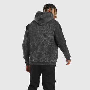 Sudadera con capucha para hombre y mujer, con estampado de ácido, ropa para parte superior masculina, suelta, con hombros al descubierto - Product Image 3