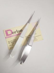 Tijeras de resorte para cejas, punta recta, acero inoxidable sólido con logotipo privado, tijeras de maquillaje rusas - Product Image 4