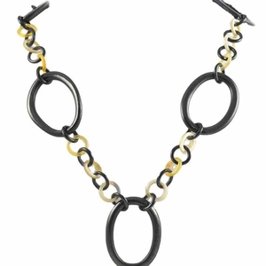 Collier de style ethnique bijoux bohèmes avec cordon en cuir réglable collier en corne de buffle naturel pour femmes cadeaux - Product Image 5