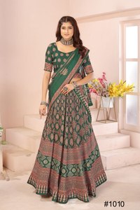 Nuevo lanzamiento Modern Party Real Modeling Cotton Lehenga (Cosido) Heavy Rayon Cotton Digital Print Reversible - Product Image 3